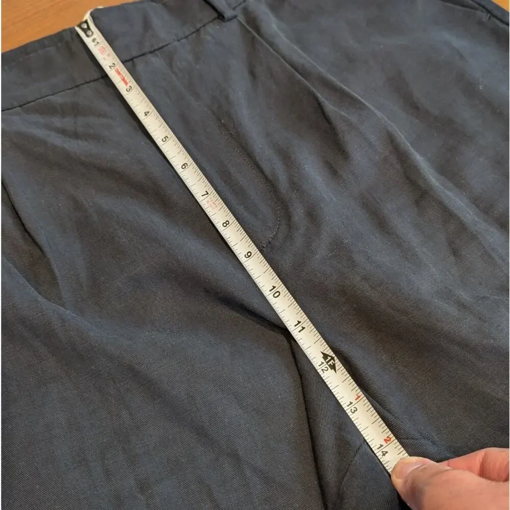 NWT Madewell Black Tall Slouchy Straight Pants in Drapey Twill NS449, Size 12 - Picture 10 of 11